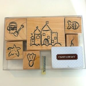 Close to my heart - by the sea rubber stamps
